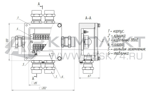 Коробка соединительная КС