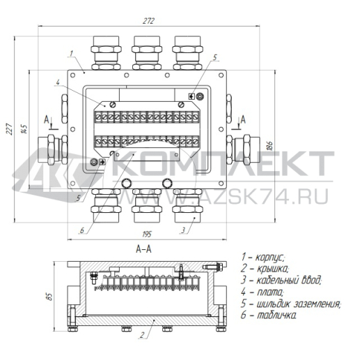 Коробка соединительная КС