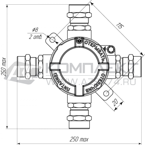 Коробка соединительная ВУУК-Е 
